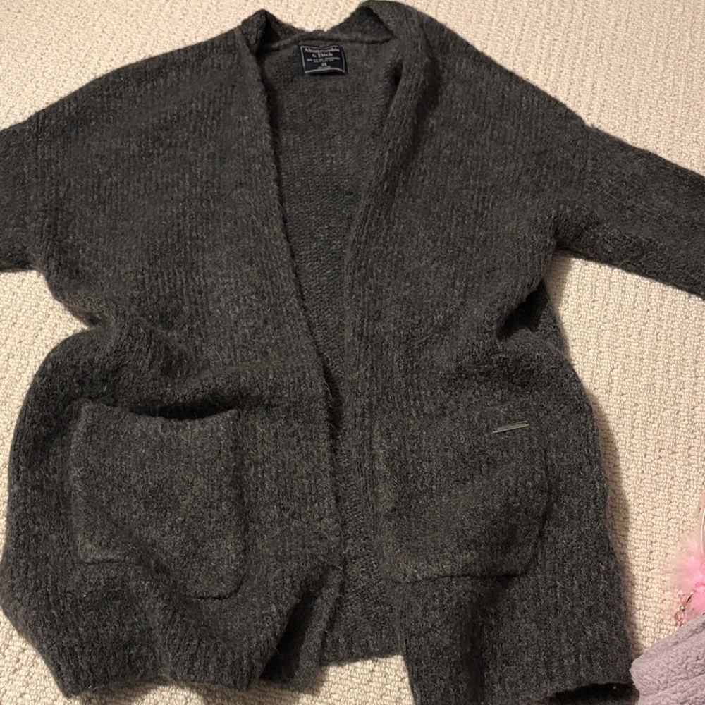 Abercrombie & Fitch Charcoal Cardigan